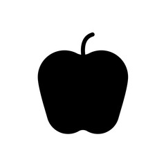 Apple vector icon in minimalist style