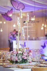 Decorated Living Room, For An Event Party Or Wedding Reception.