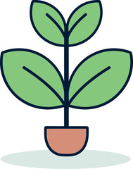 Vectorized Garden Whispers Plant Illustrations in SerenityBotanic Wonderland Exploring Plants in Vectors