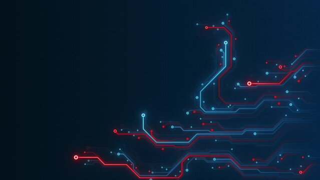Digital Neon Motherboard Data Flow. Digital Environment. CPU Processing. Digital Network. Neon Circuit Board. Cloud Computing.