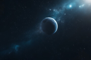 Obraz na płótnie Canvas star and moon space wallpapers backgrounds in