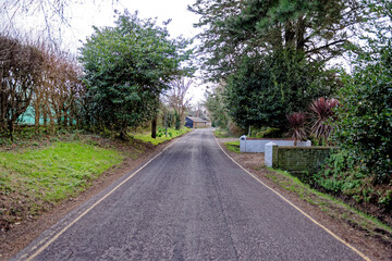 Typical English residential area view