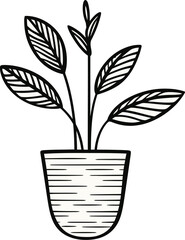 Digital Flora Fantasia Expressive Plant IllustrationsFloral Symphony Harmonious Plant Vectors in Art