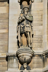 Statue on Gonville and Caius College, Cambridge