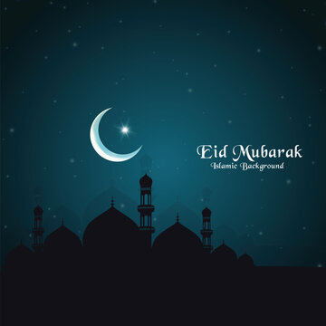 Beautiful islamic eid mubarak festival background