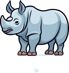 Rhino Vector Graphic for BrandingRhino Vector Illustration Series