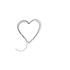 Heart One Line Drawing