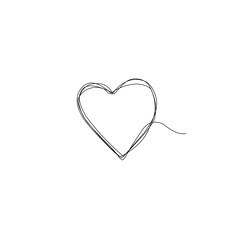 Heart One Line Drawing