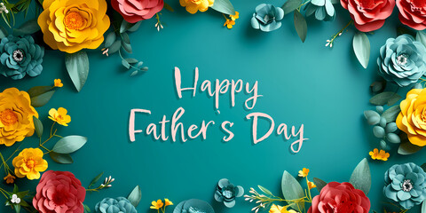 Happy father's day design banner
