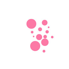 Big and Small Pink Polka Dots 