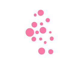 Big and Small Pink Polka Dots 