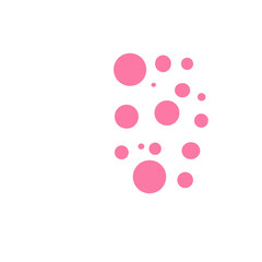 Big and Small Pink Polka Dots 