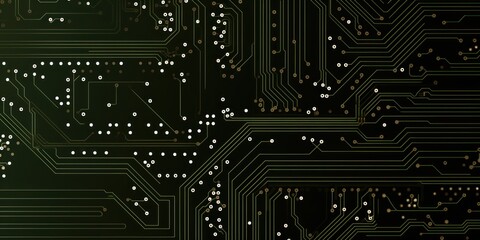 khaki microchip pattern, electronic pattern, vector illustration