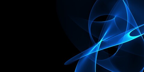 Abstract wave line technology background with blue light digital effect corporate concept
