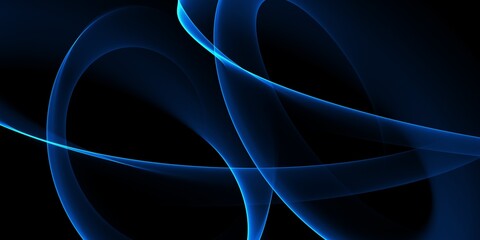 Abstract wave line technology background with blue light digital effect corporate concept
