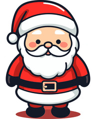 Obraz na płótnie Canvas Santa Claus Vector Holiday BackgroundSanta Claus Vector Xmas Illustration