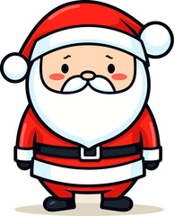 Obraz na płótnie Canvas Santa Claus Vector Festive GraphicSanta Claus Vector Christmas Illustration