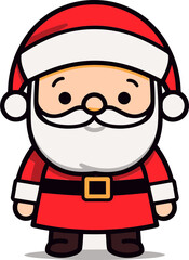 Obraz na płótnie Canvas Santa Claus Vector Winter ArraySanta Claus Vector Holiday Variety