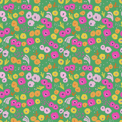 Small florals seamless pattern. Illustration for fabric und textile design, wallpaper, fashion design.