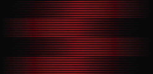 Red line and black background