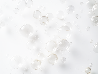 white bubbles on transparent background, PNG,