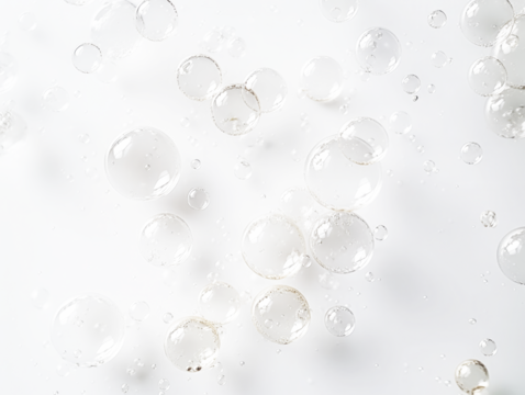 white bubbles on transparent background, PNG,