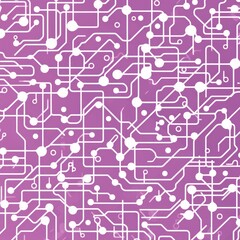 mauve and white simple wiring diagram, invert colors vector illustration pattern 