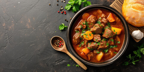 Savory Beef Stew with Potatoes and Carrots. Rich beef stew with tender chunks of meat, potatoes,...