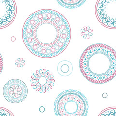 Fototapeta premium seamless pattern with flowers