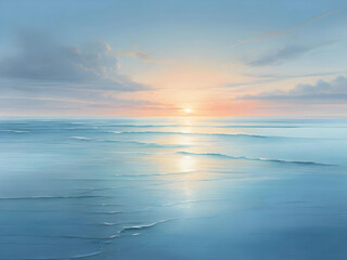 Fototapeta na wymiar Sunrise over the sea