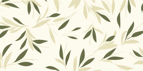Fototapeta na wymiar olive cool minimalistic pattern burnt olive over ivory background 