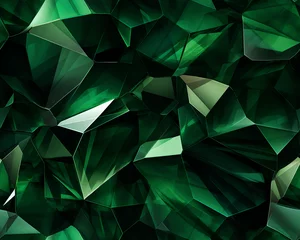 Poster Abstract seamless emerald background © Ginja