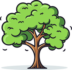 Stylized Tree Vector DesignsTree Silhouette Vector Elements