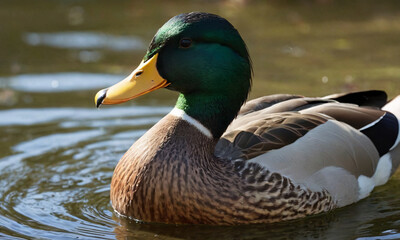 Mallard duck on the lake