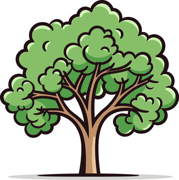 Seasonal Tree Vector Graphics PackArtistic Tree Vector Silhouettes