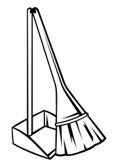 Housekeeping cleaning illustration. Background for service and advertising.