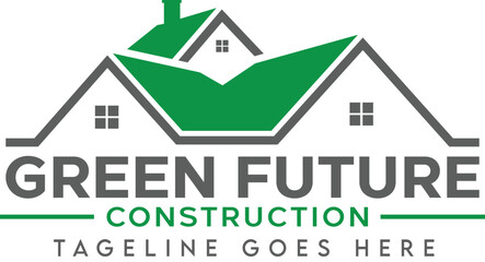 residential and commercial construction logo, construction company emblem, building contractor symbol, modern construction design