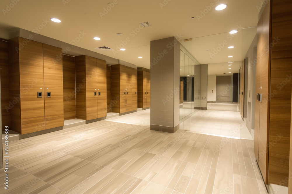 Canvas Prints Locker room. Background with selective focus and copy space