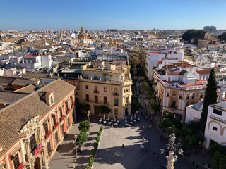 Obraz premium sevilla ciudad vista desde la giralda vista panorámica IMG_4745-as24