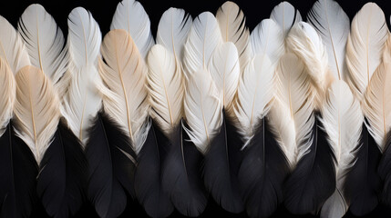 close up of a feather. Generative ai