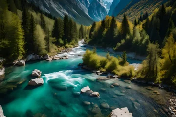  mountain river in the mountains © rabia