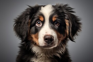 Bernese Mountain Dog puppy. large breed of dog, a pet. - obrazy, fototapety, plakaty