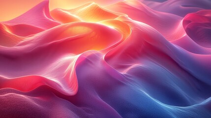 Obraz premium Abstract Background with Smooth Shapes Generative AI