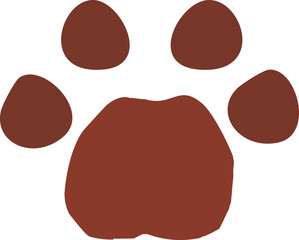 Cat footprint vector