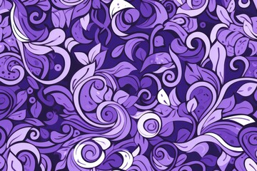 violet random hand drawn patterns, tileable, calming colors vector illustration pattern