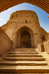 Iran. Meybod town, Yazd province. The Narin Castle, one of the oldest citadels in Iran (built approximately 2 to 6 thousand years ago), one of the largest mud-brick ancient buildings