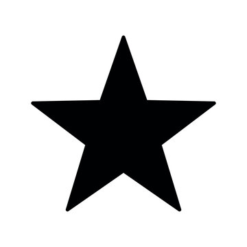 star icon, black symbol, star vector sign