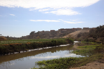 Fototapeta na wymiar The Stream in El Nazlah Hill