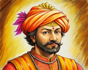Happy Chhatrapati Shivaji Maharaj Jayanti Banner Design, Shivaji Jayanti Celebration Background, Vector Illustration