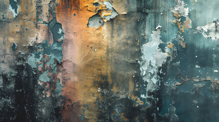 Close-Up of a Wall With Peeling Paint